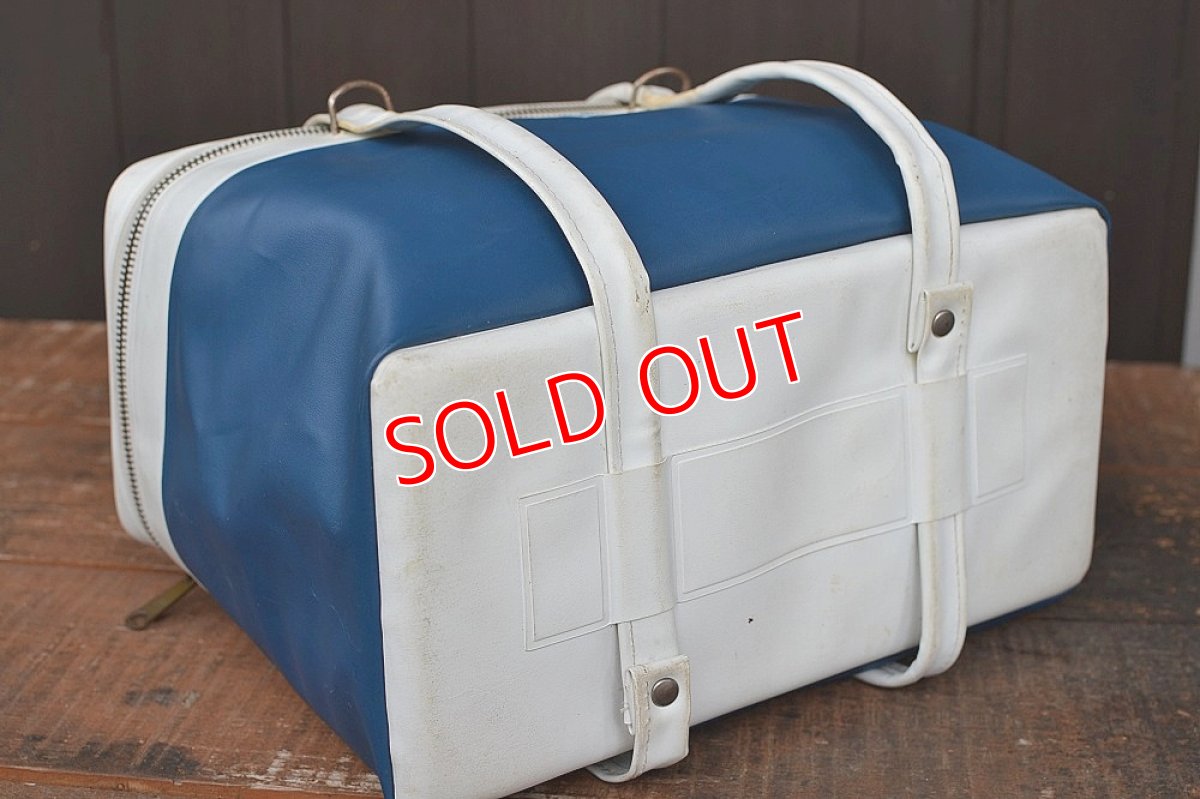 画像6: 70s BOAC英国海外航空ミニクーラーバッグ (6)