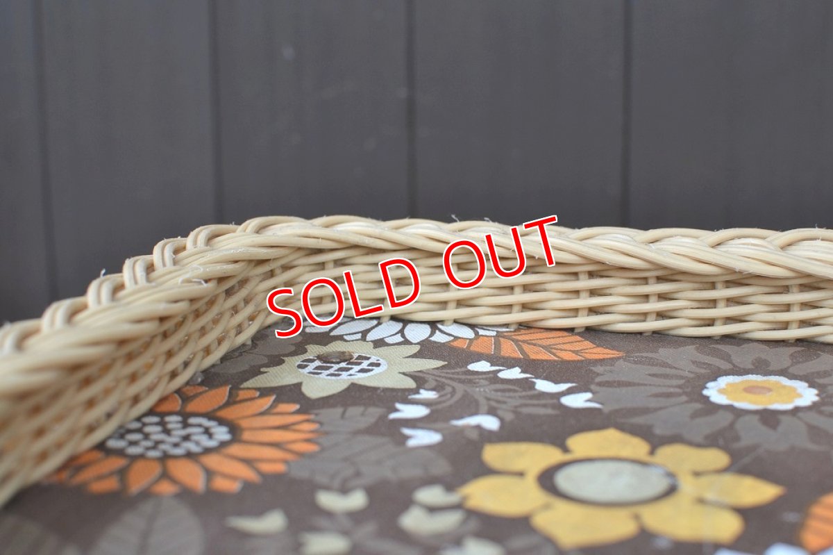 画像6: 70sレトロフラワートレーテーブル (6)