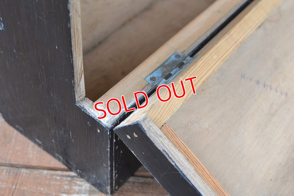 画像11: 50s木製ツールボックス/ブラック (11)