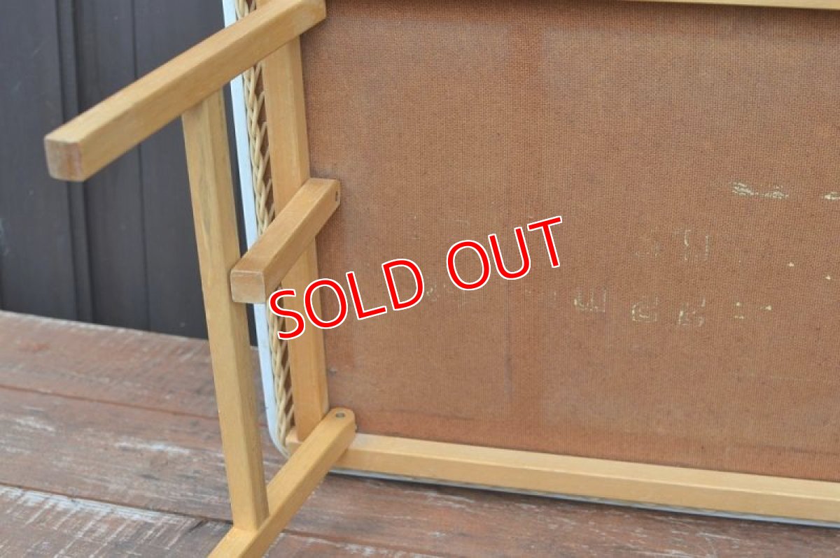 画像7: 70sレトロフラワートレーテーブル (7)