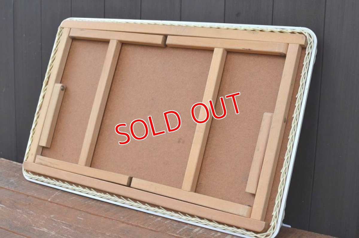 画像7: 80sレトロフラワートレーテーブル (7)