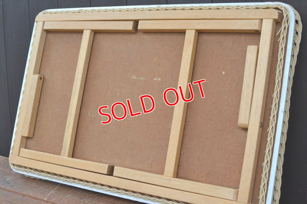 画像8: 70sレトロフラワートレーテーブル (8)