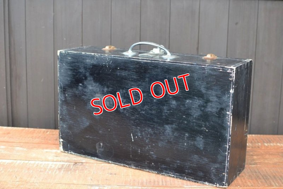 画像12: 50s木製ツールボックス/ブラック (12)