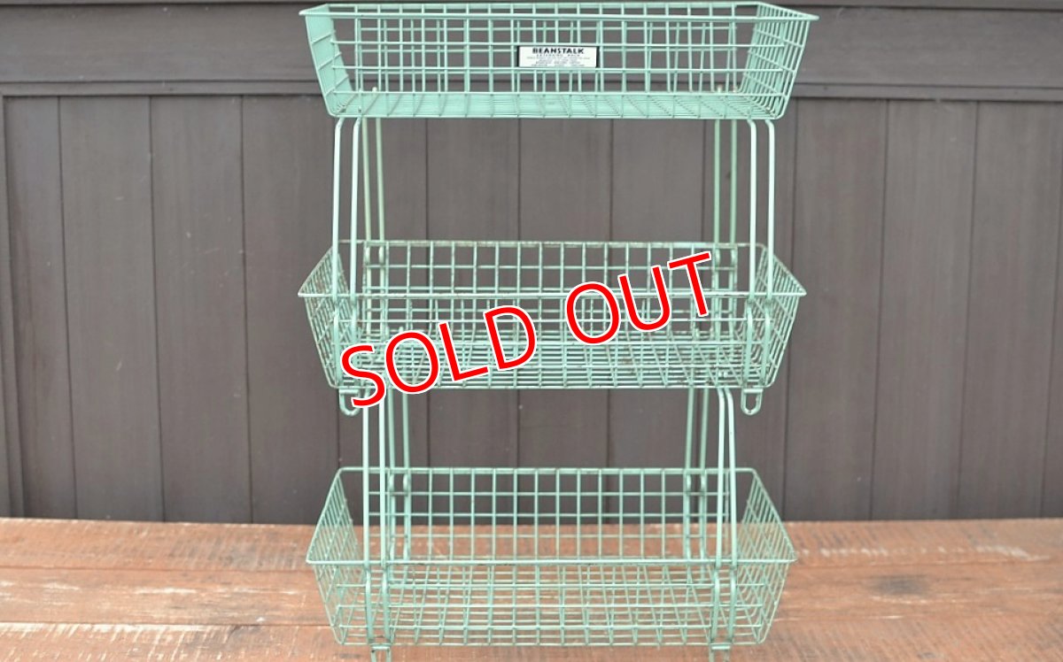 画像2: BEANSTALKキャンプキッチン３段ワイヤーラック (2)