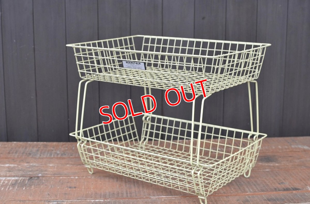 画像2: BEANSTALKキャンプキッチン２段ワイヤーラック (2)