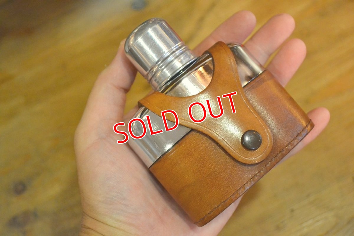 画像8: ガラススキットルS/革カバー茶 (8)