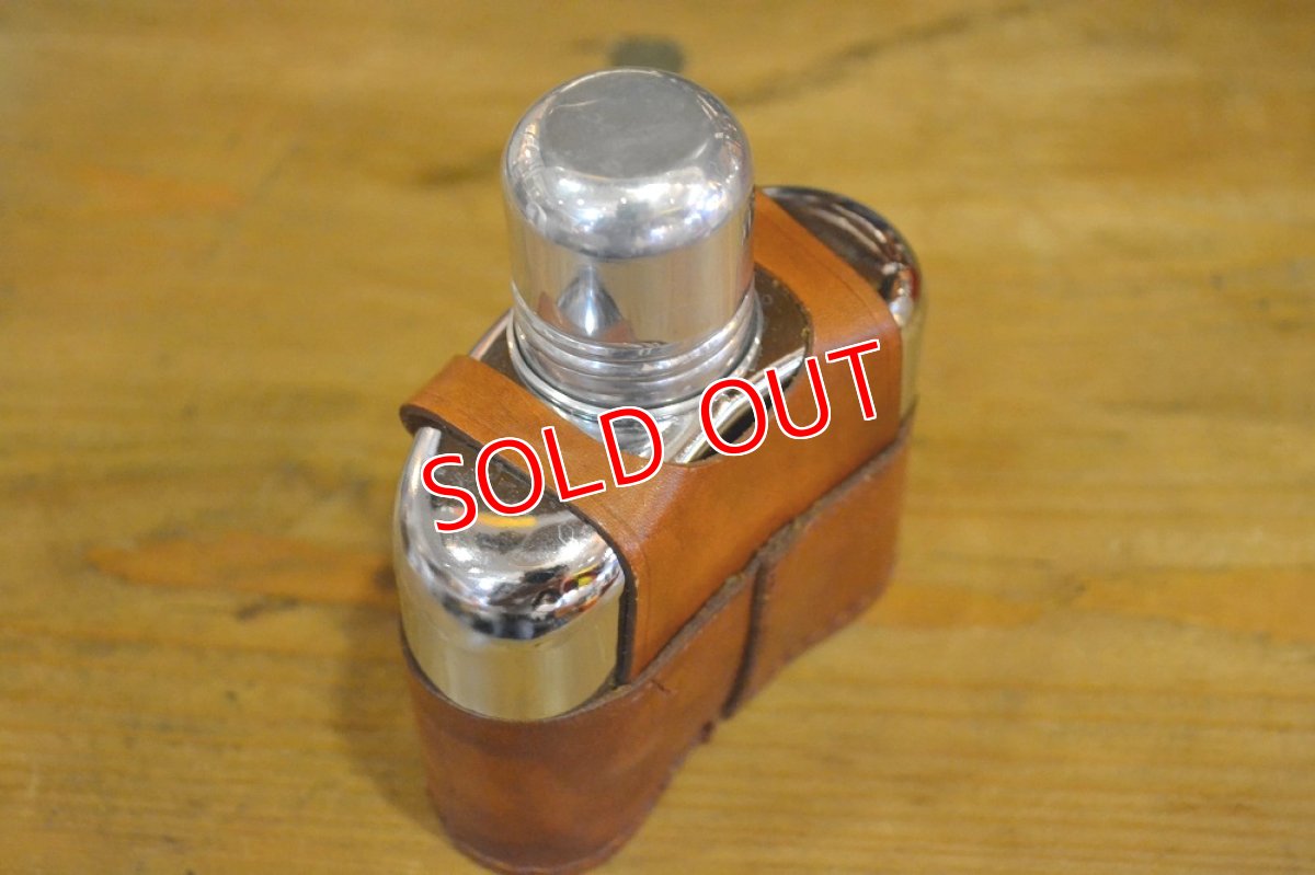 画像3: ガラススキットルS/革カバー茶 (3)