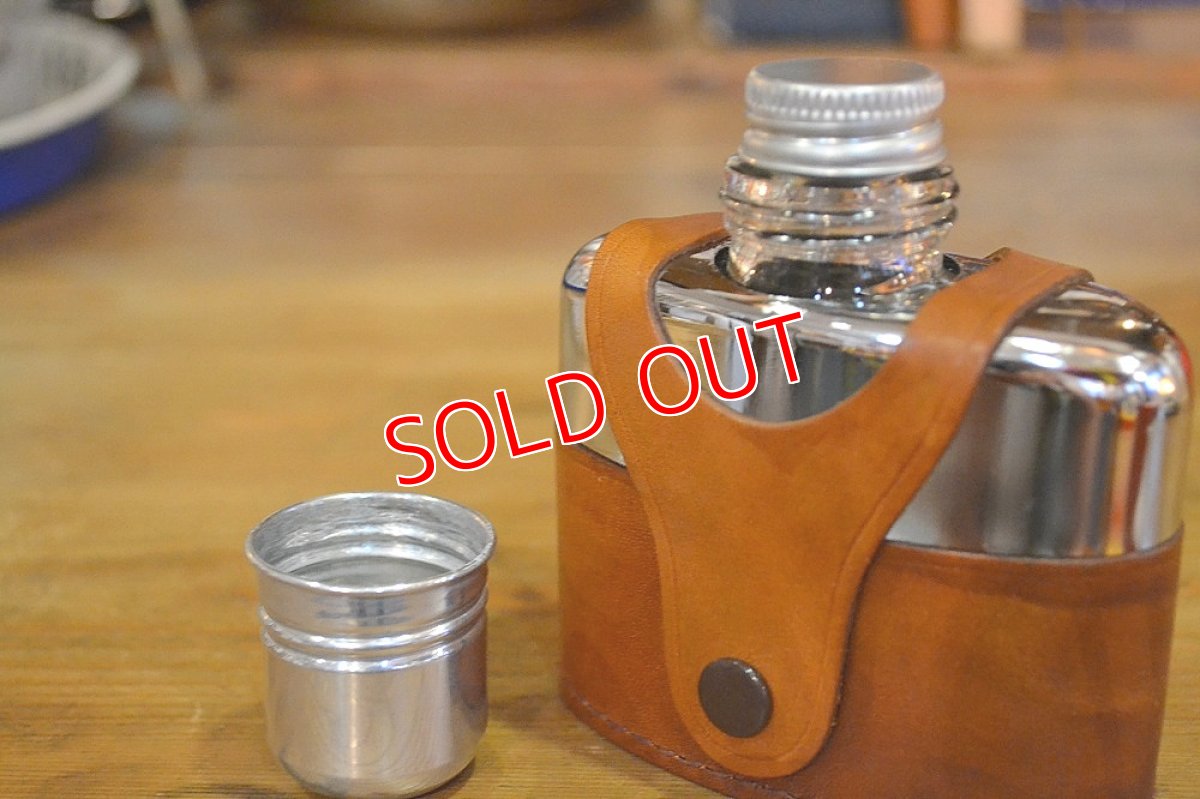 画像4: ガラススキットルS/革カバー茶 (4)
