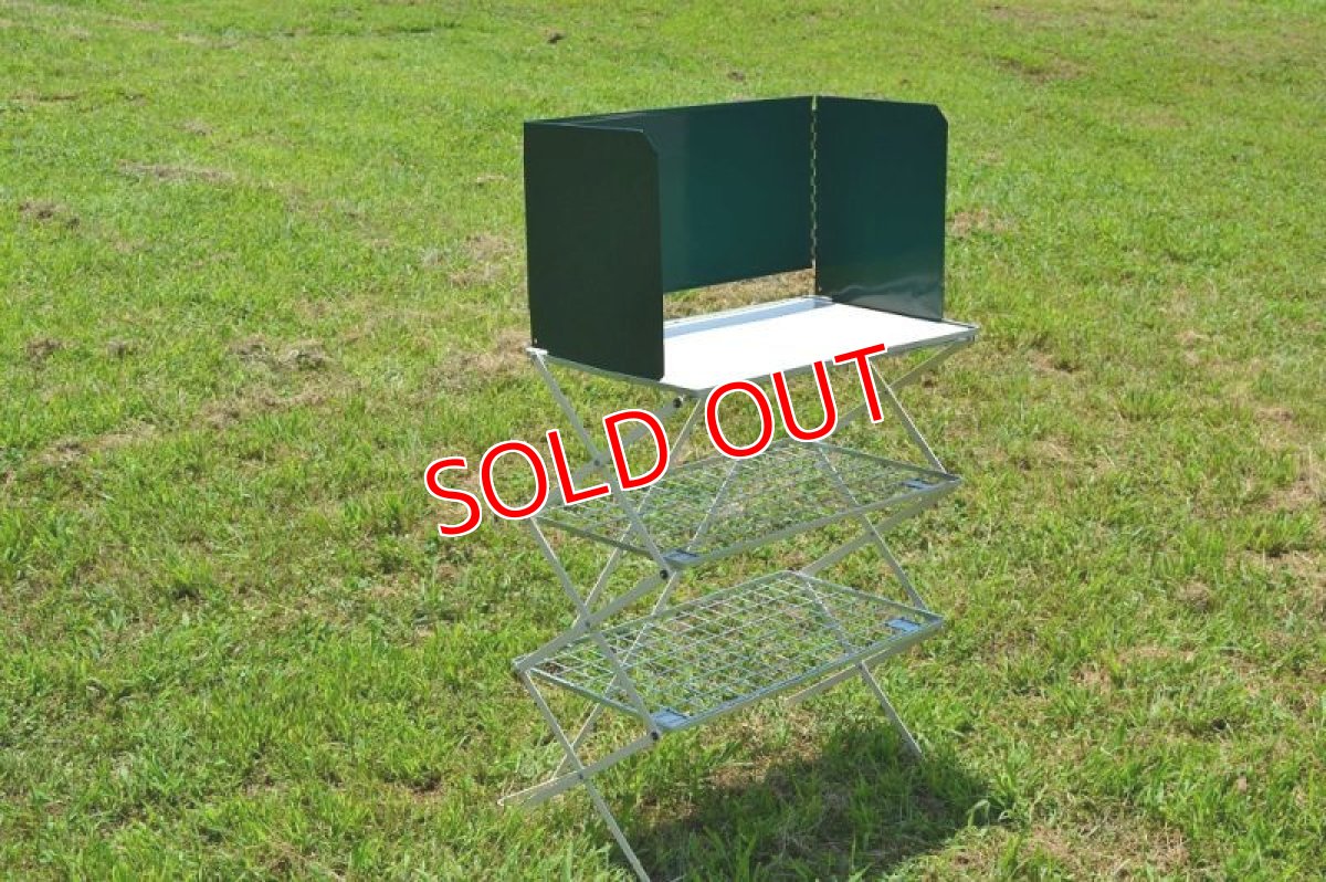 画像3: 80sピラミッド・キャンプキッチン/グリーン×ホワイト (3)