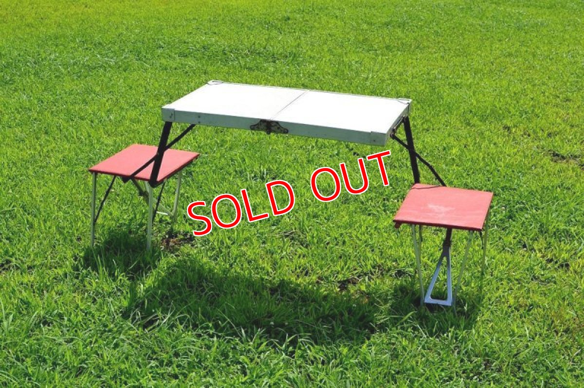 画像2: UKヴィンテージ・２シーターピクニックテーブル (2)