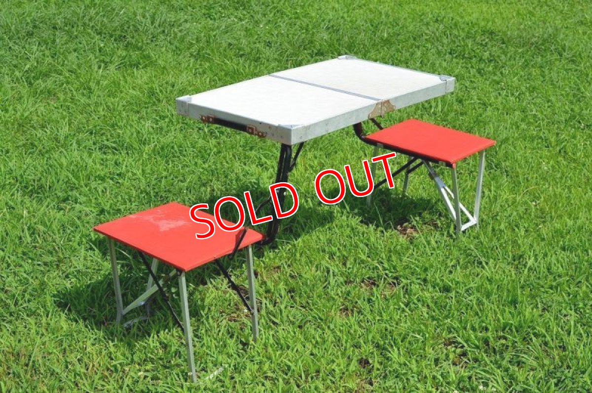 画像3: UKヴィンテージ・２シーターピクニックテーブル (3)