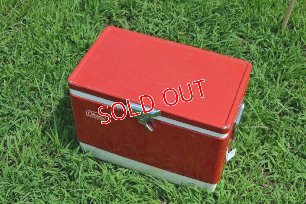 画像2: 70sコールマン スチールベルトクーラーボックス (2)