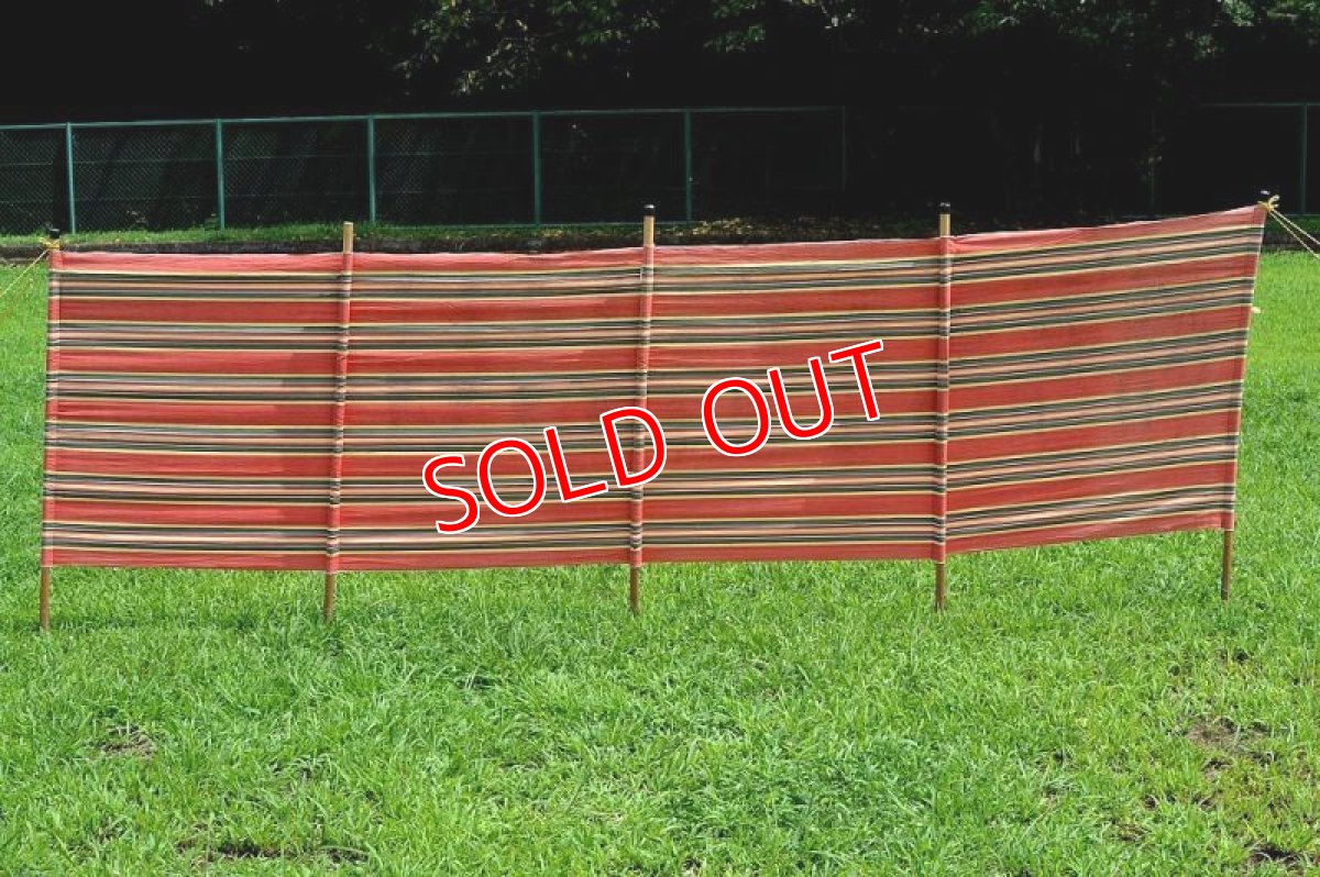 画像2: ６０ｓヴィンテージコットン陣幕/レッド (2)