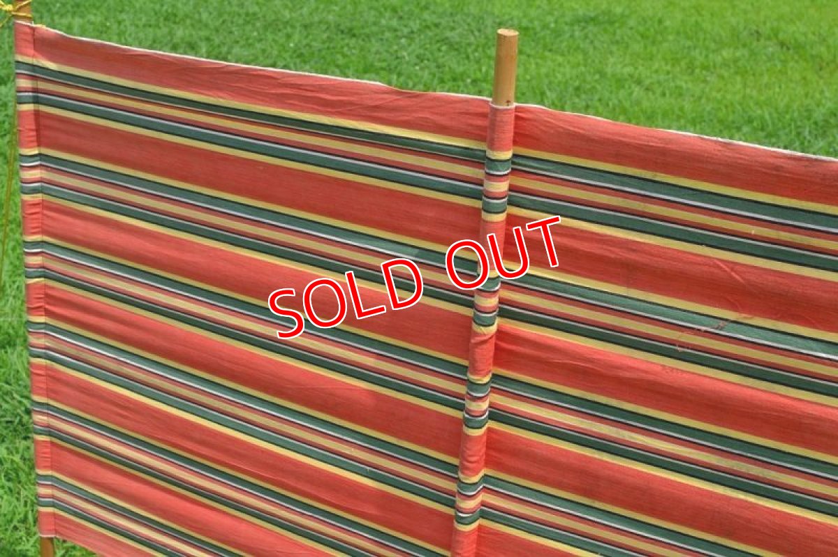 画像4: ６０ｓヴィンテージコットン陣幕/レッド (4)