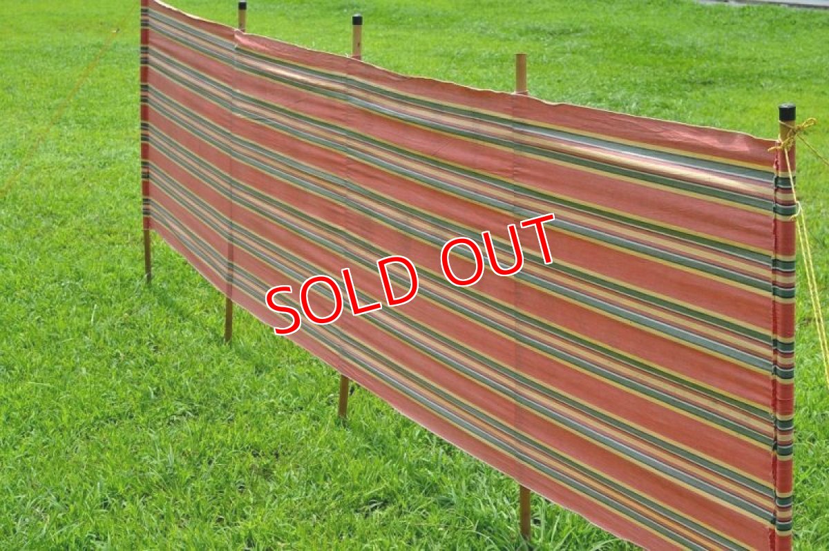 画像5: ６０ｓヴィンテージコットン陣幕/レッド (5)