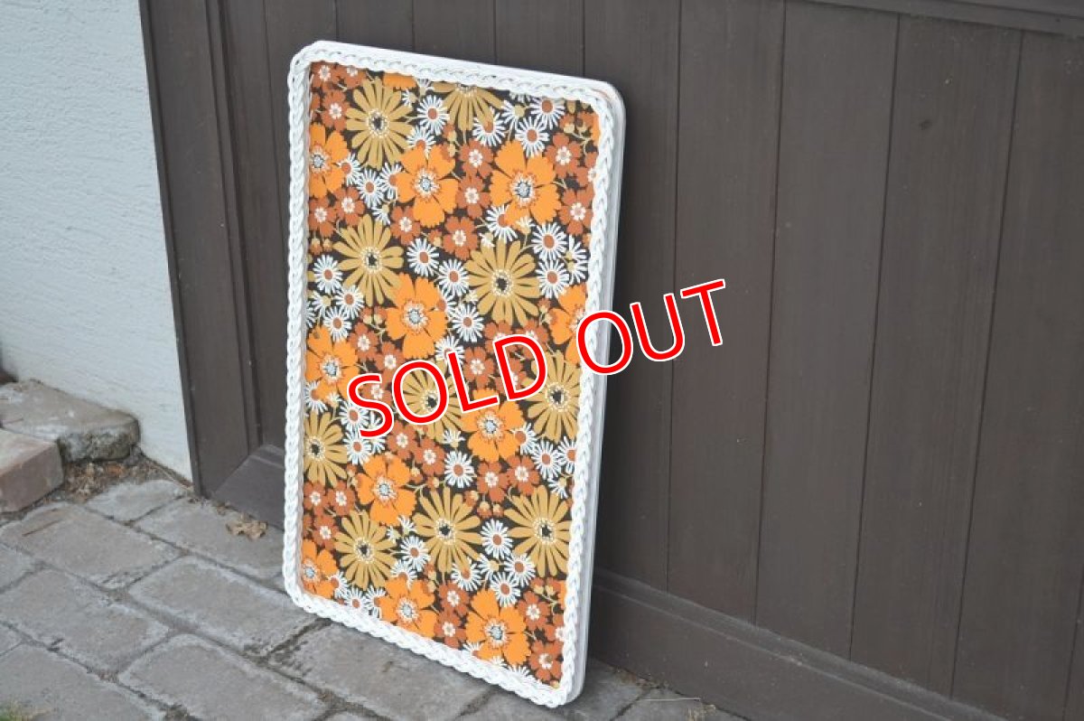 画像10: 70sレトロフラワートレーテーブル/デッドストック！ (10)