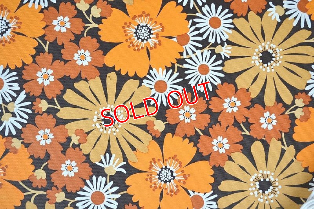 画像5: 70sレトロフラワートレーテーブル/デッドストック！ (5)