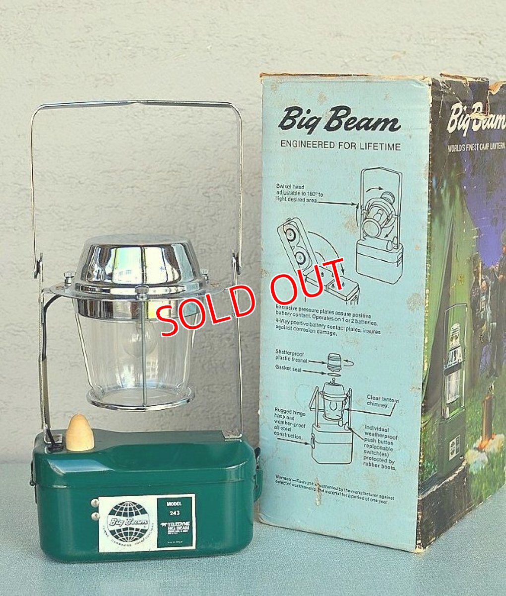 画像7: 60sビッグビーム・バッテリーテーブルランプ/グリーン (7)