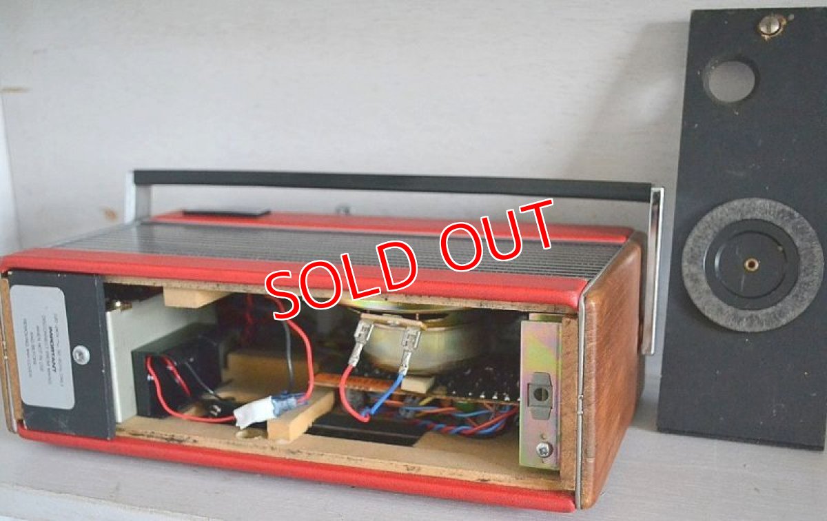 画像8: RobertsロバーツＲ２５トランジスターラジオ/オリジナル・レッド (8)