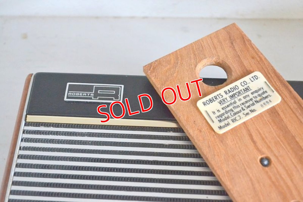 画像9: RobertsロバーツRIC２トランジスターラジオ/オリジナル・ブラック (9)