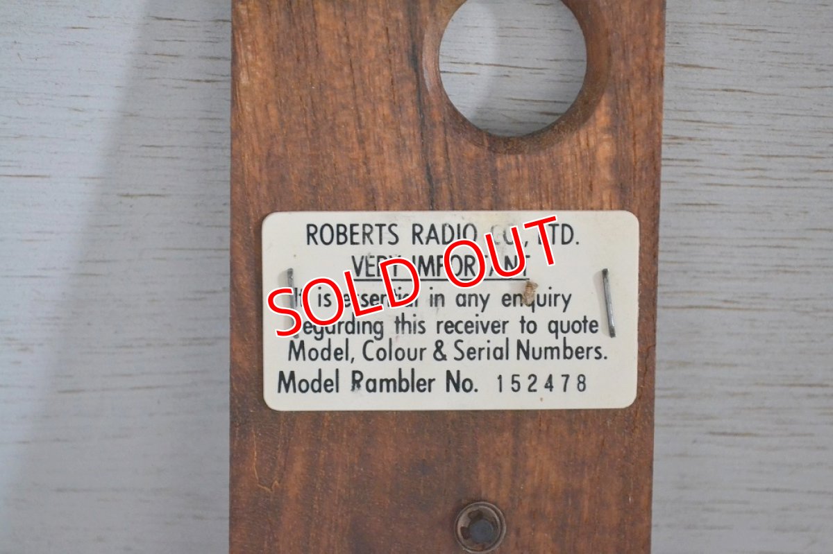画像10: RobertsロバーツRamblerトランジスターラジオ/オリジナル・ブラウン (10)