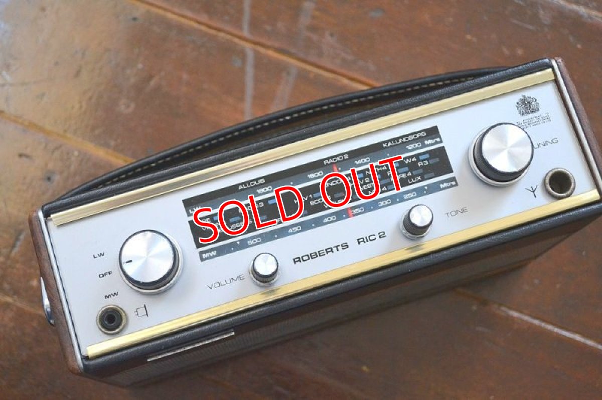 画像5: RobertsロバーツRIC２トランジスターラジオ/オリジナル・ブラック (5)