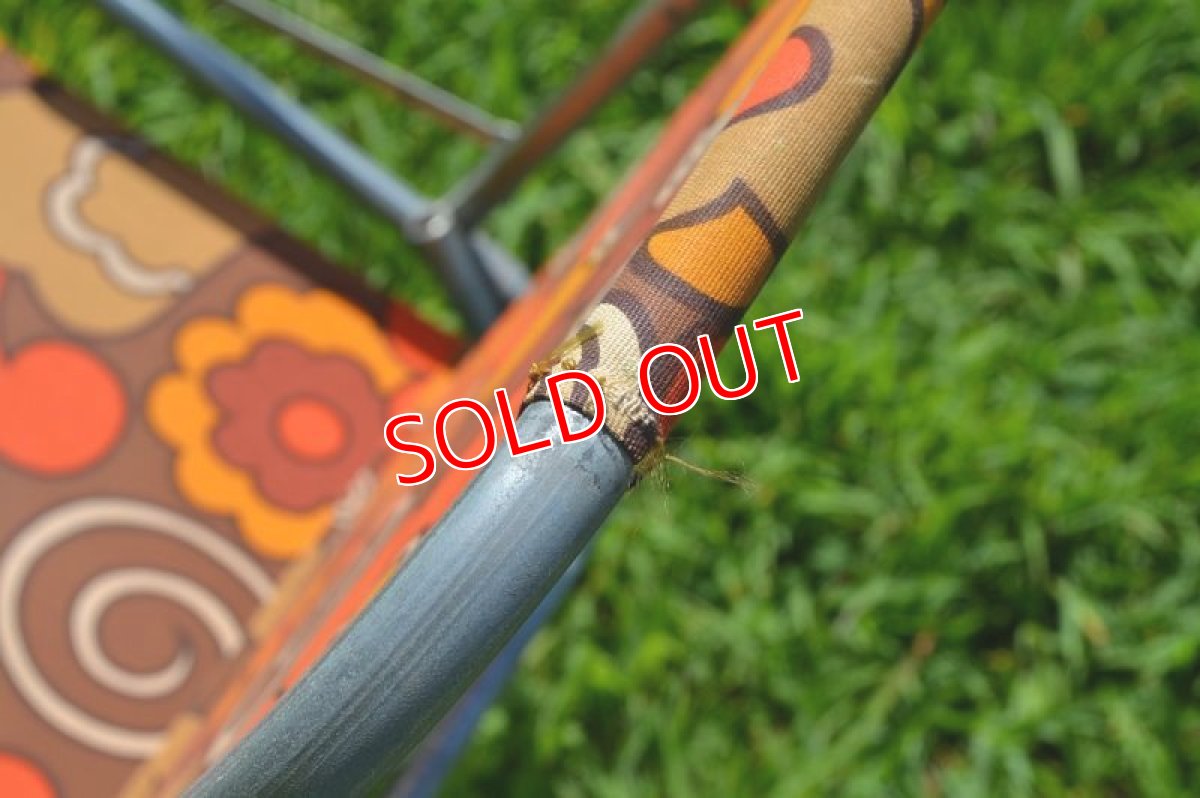 画像6: 70sレトロフラワー・ピクニックチェアＢ (6)