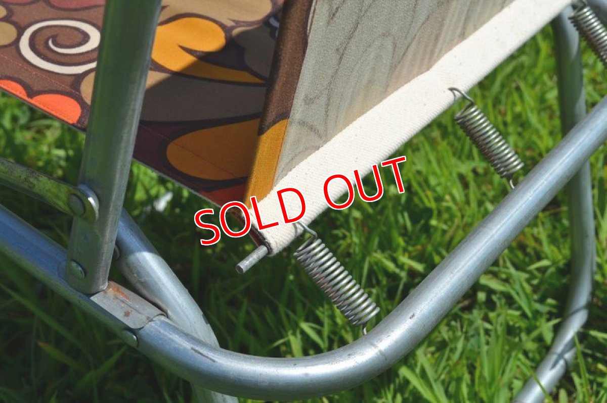 画像8: 70sレトロフラワー・ピクニックチェアＡ (8)