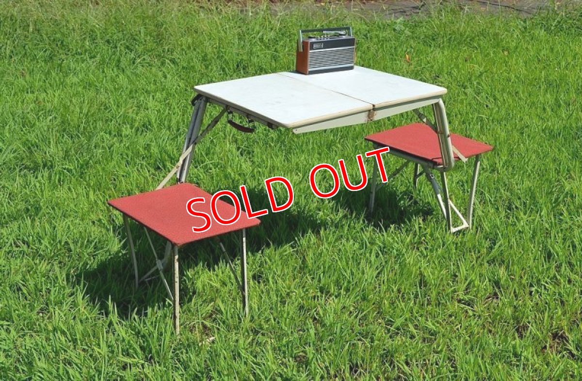 画像2: 激レア！！60s 2シーターピクニックテーブル (2)