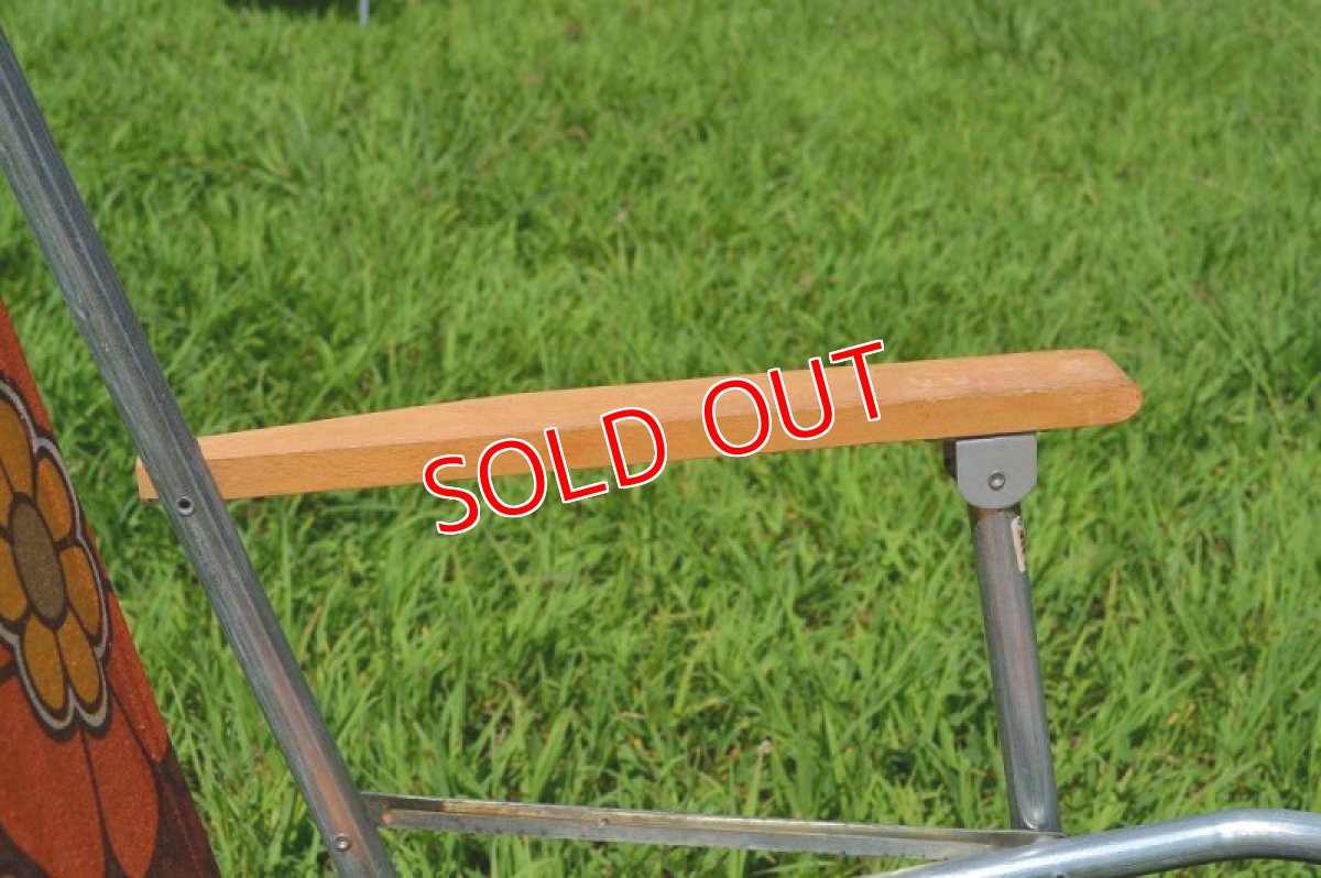 画像6: 70sレトロフラワー・ピクニックチェアＡ (6)