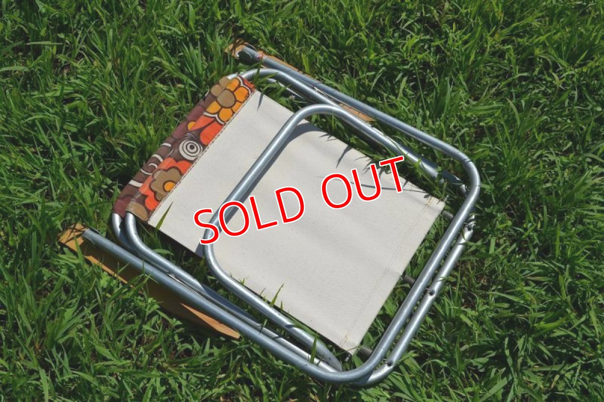 画像10: 70sレトロフラワー・ピクニックチェアＡ (10)