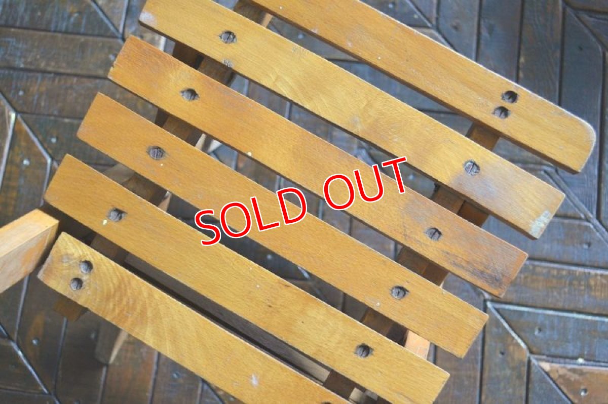 画像5: 木製フォールディング・チャイルドチェアB (5)