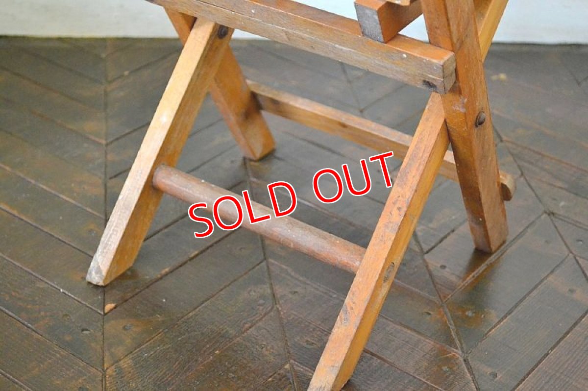 画像4: 木製フォールディング・チャイルドチェアB (4)