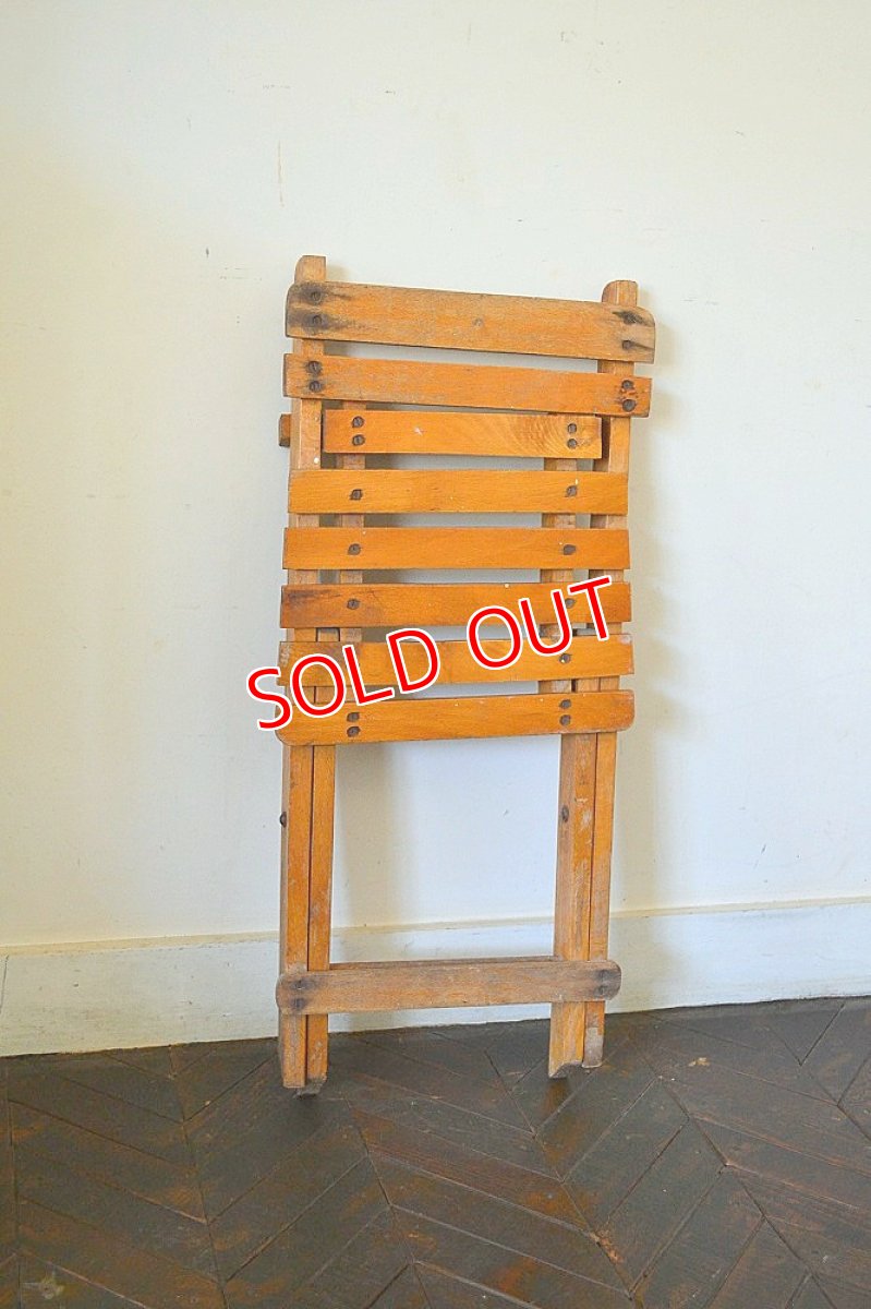 画像7: 木製フォールディング・チャイルドチェアB (7)