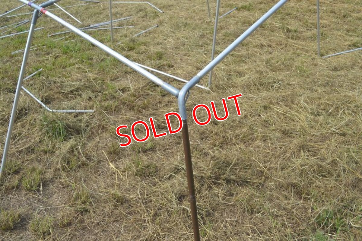 茶色ポール修繕部分