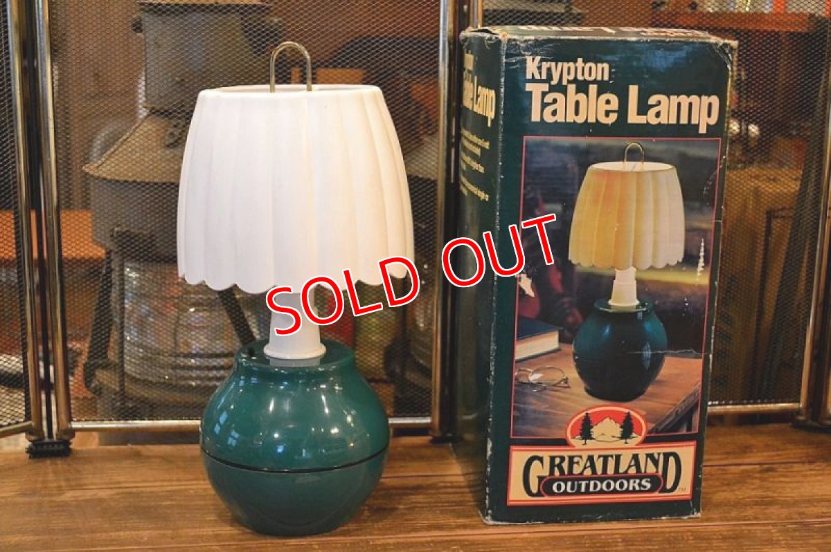 画像8: ヴィンテージ・グレートランドアウトドア社/ポータブルテーブルランプ (8)