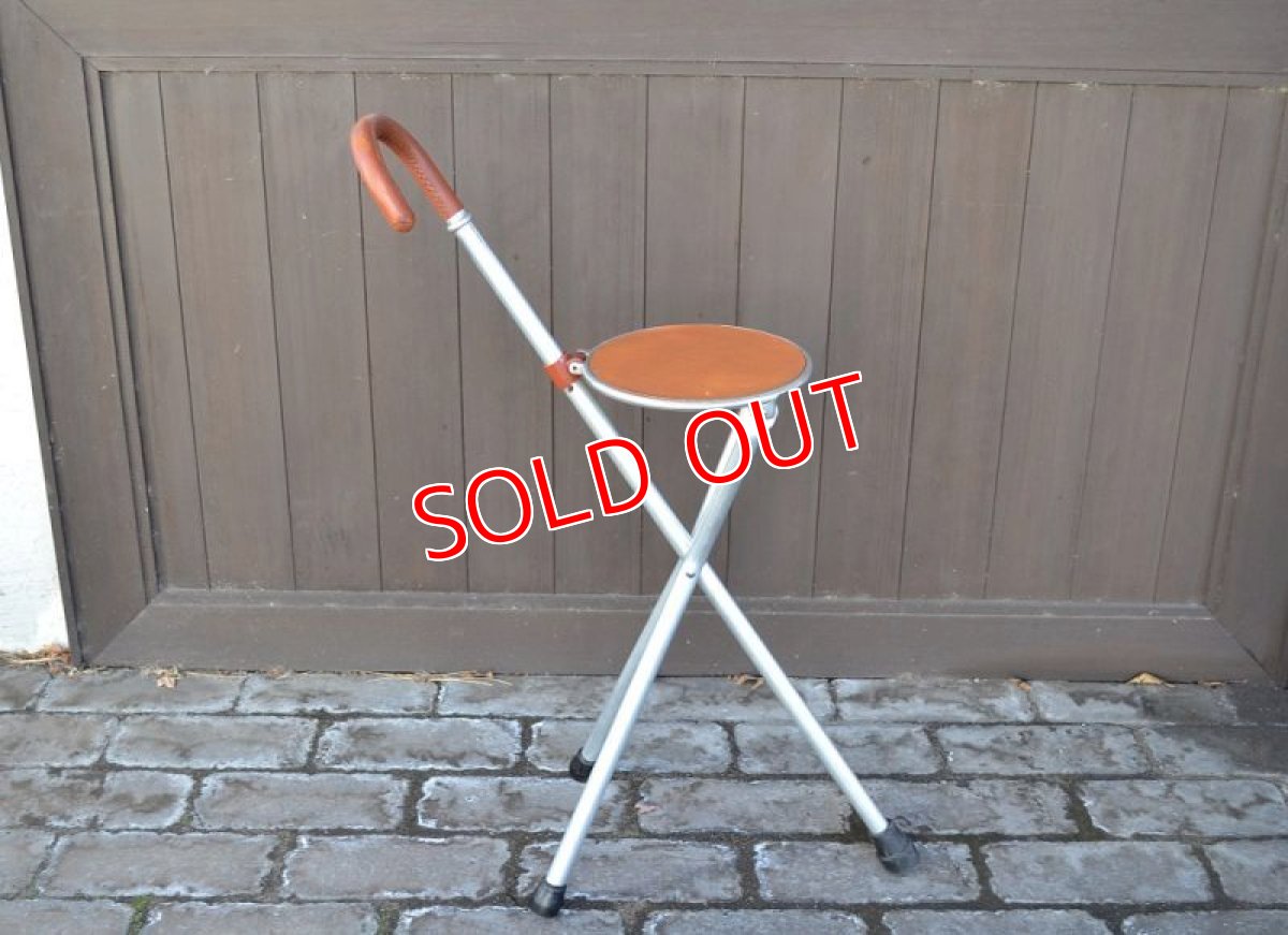 画像3: トリポッド・ステッキスツール (3)