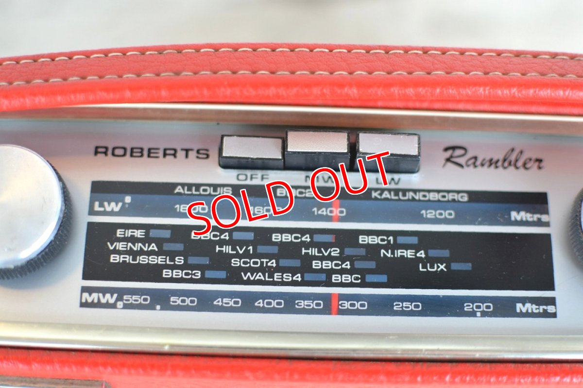 画像7: RobertsロバーツRamblerトランジスターラジオ/オリジナル・レッド (7)