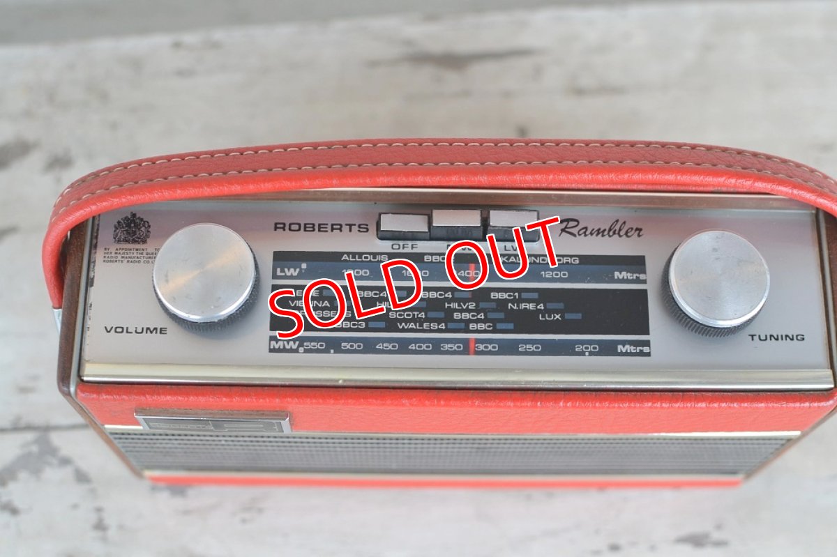 画像5: RobertsロバーツRamblerトランジスターラジオ/オリジナル・レッド (5)