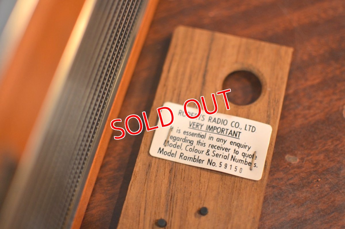 画像10: RobertsロバーツRamblerトランジスターラジオ/オリジナル・ブラウン (10)