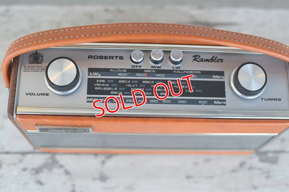 画像7: RobertsロバーツRamblerトランジスターラジオ/オリジナル・ブラウン (7)