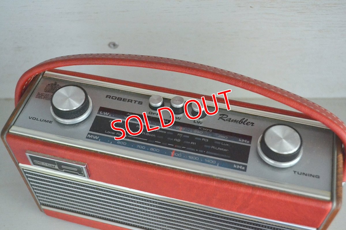 画像6: RobertsロバーツRamblerトランジスターラジオ/オリジナル・レッド (6)