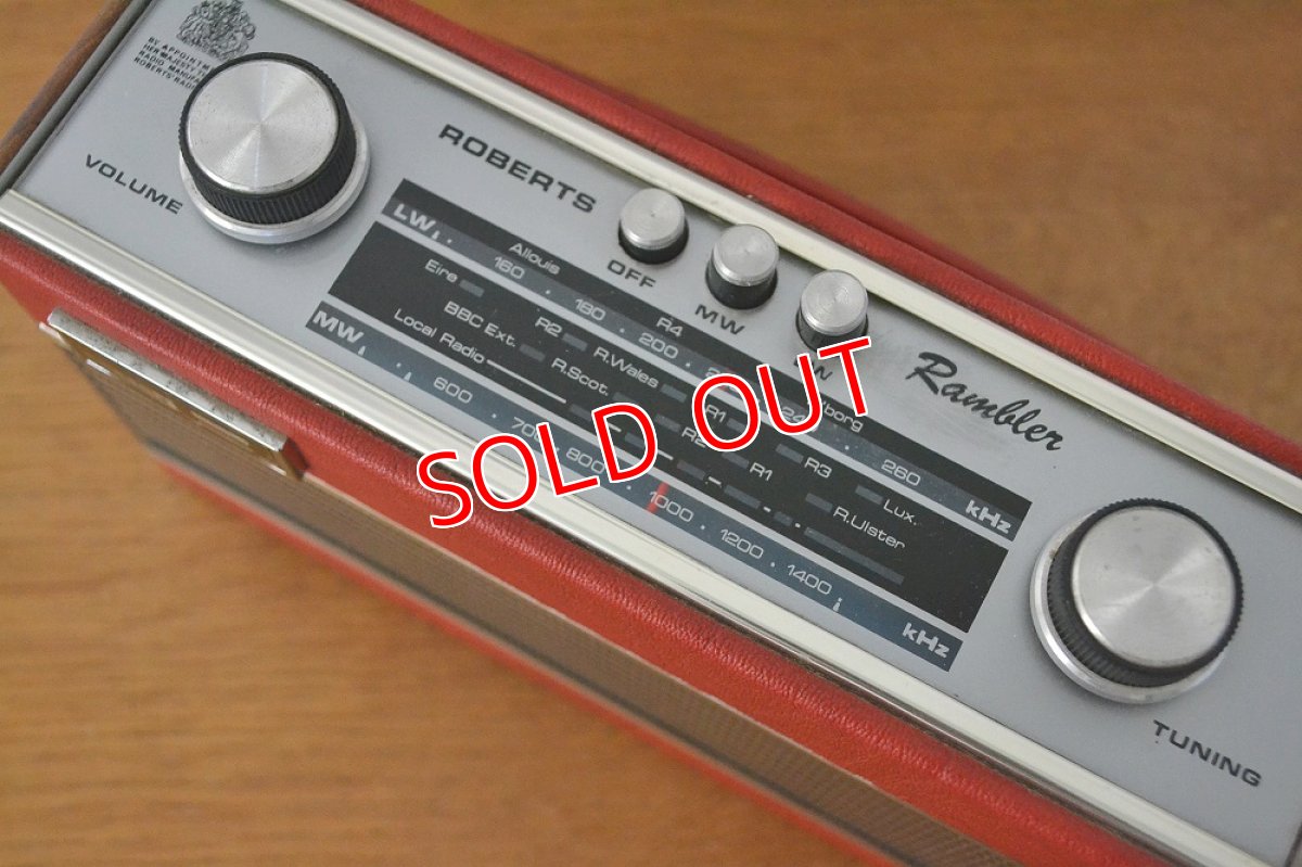 画像8: RobertsロバーツRamblerトランジスターラジオ/オリジナル・レッド (8)