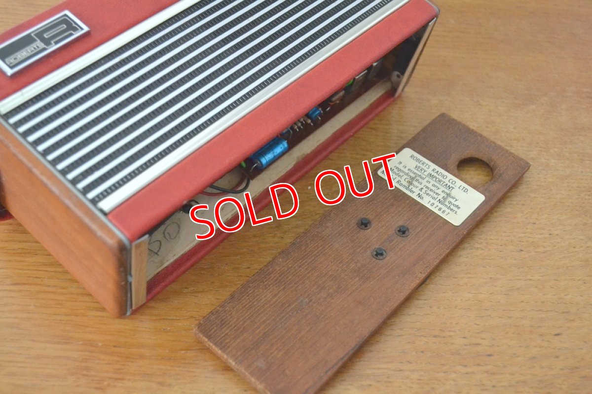 画像10: RobertsロバーツRamblerトランジスターラジオ/オリジナル・レッド (10)