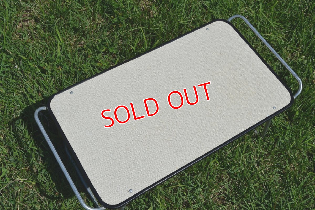 画像3: 70s フォールディング ピクニックテーブル/アルミ脚 (3)