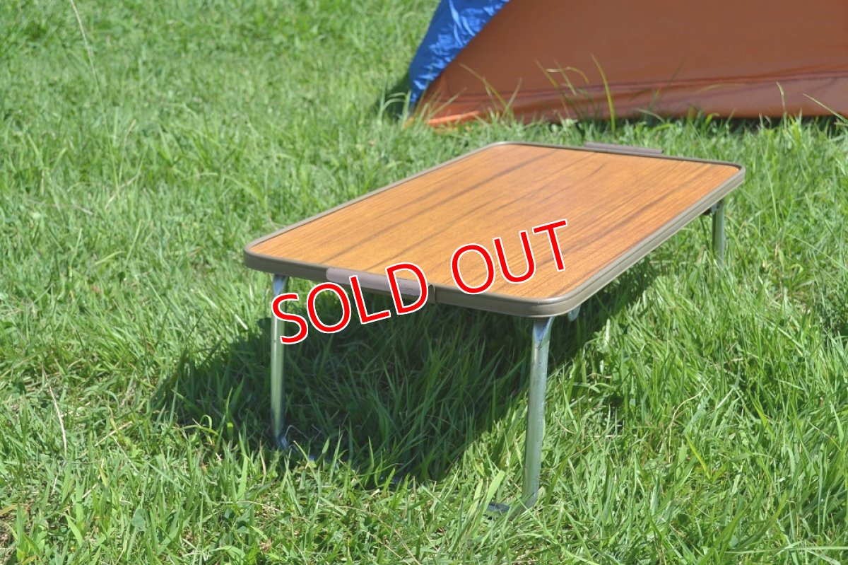 画像2: 70s チーク調フォールディング トレイテーブル (2)