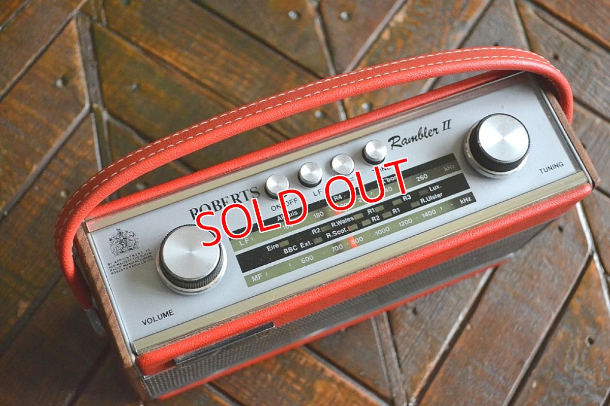画像7: RobertsロバーツRamblerトランジスターラジオ/オリジナル・レッド (7)