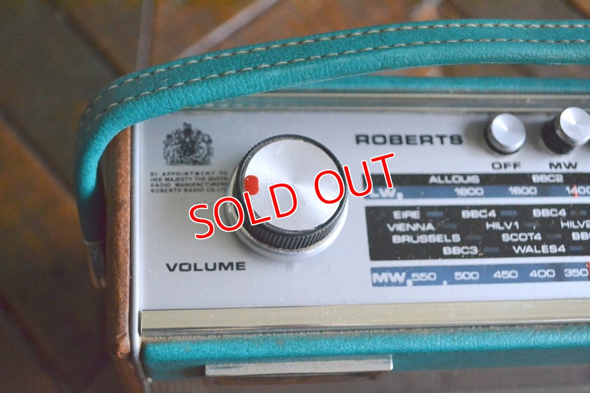 画像8: RobertsロバーツRamblerトランジスターラジオ/レアカラー・ターコイズブルー (8)