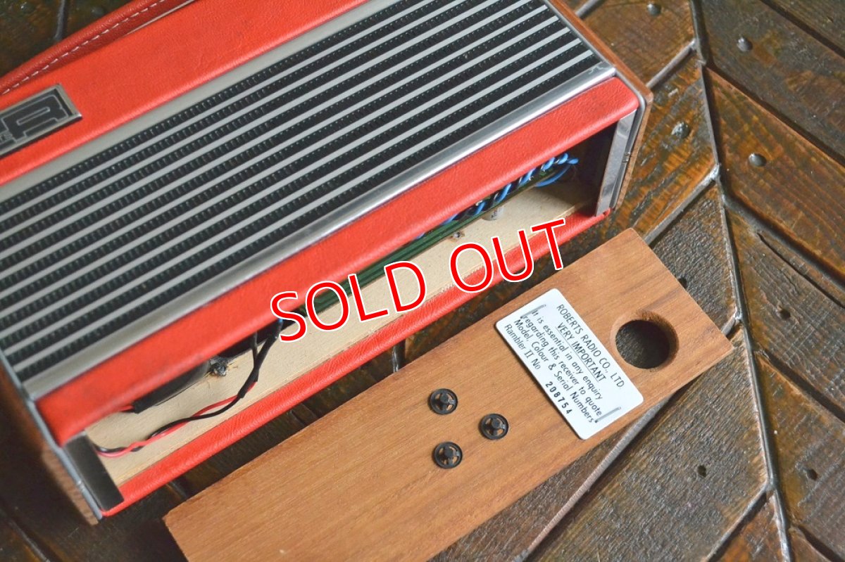 画像9: RobertsロバーツRamblerトランジスターラジオ/オリジナル・レッド (9)