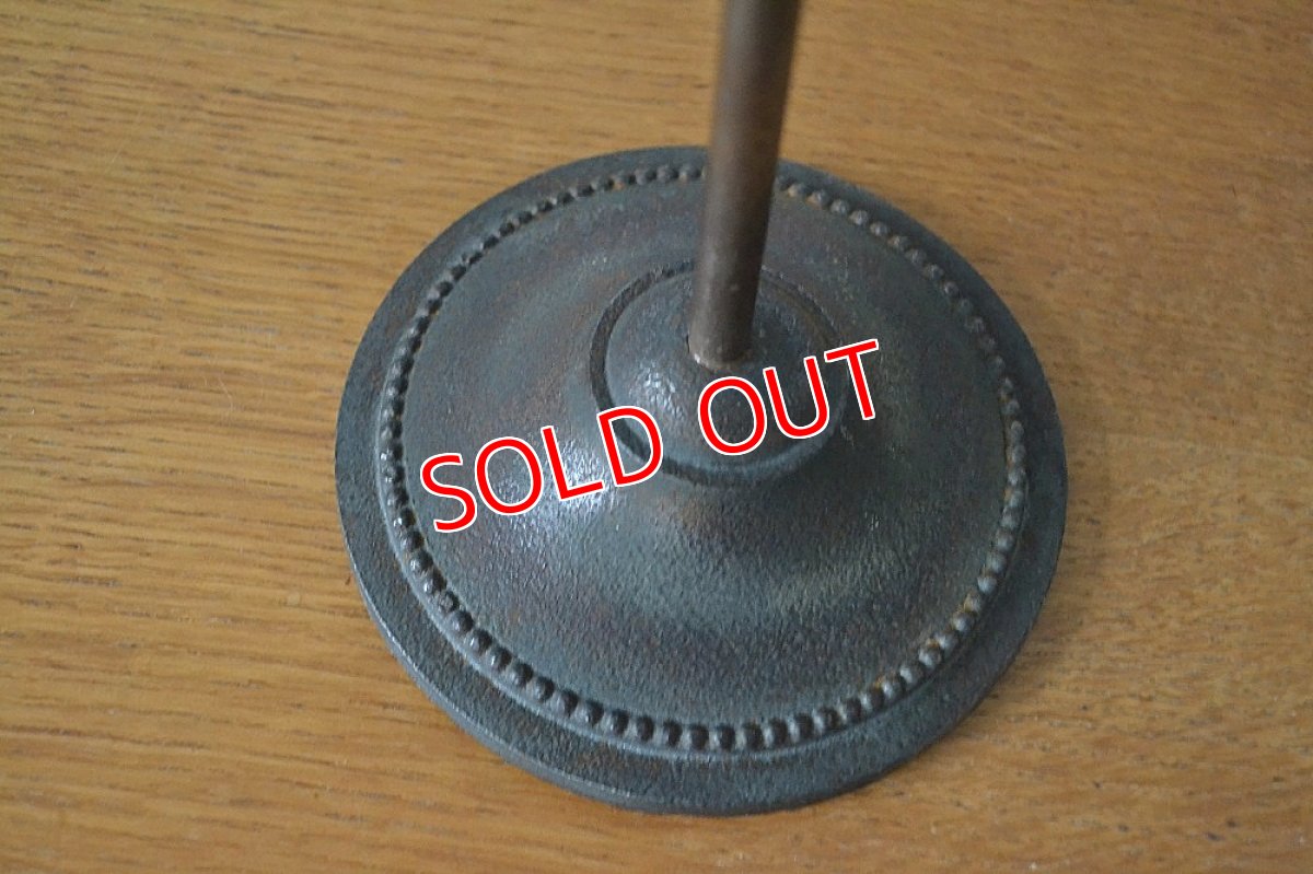 画像5: ヴィンテージ・アイアンスタンドフック/キャップスタンド (5)